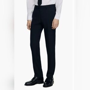 Sandro Paris Rescue Elegant Men's Noir Dress Pants Size US 32/ 98%wool